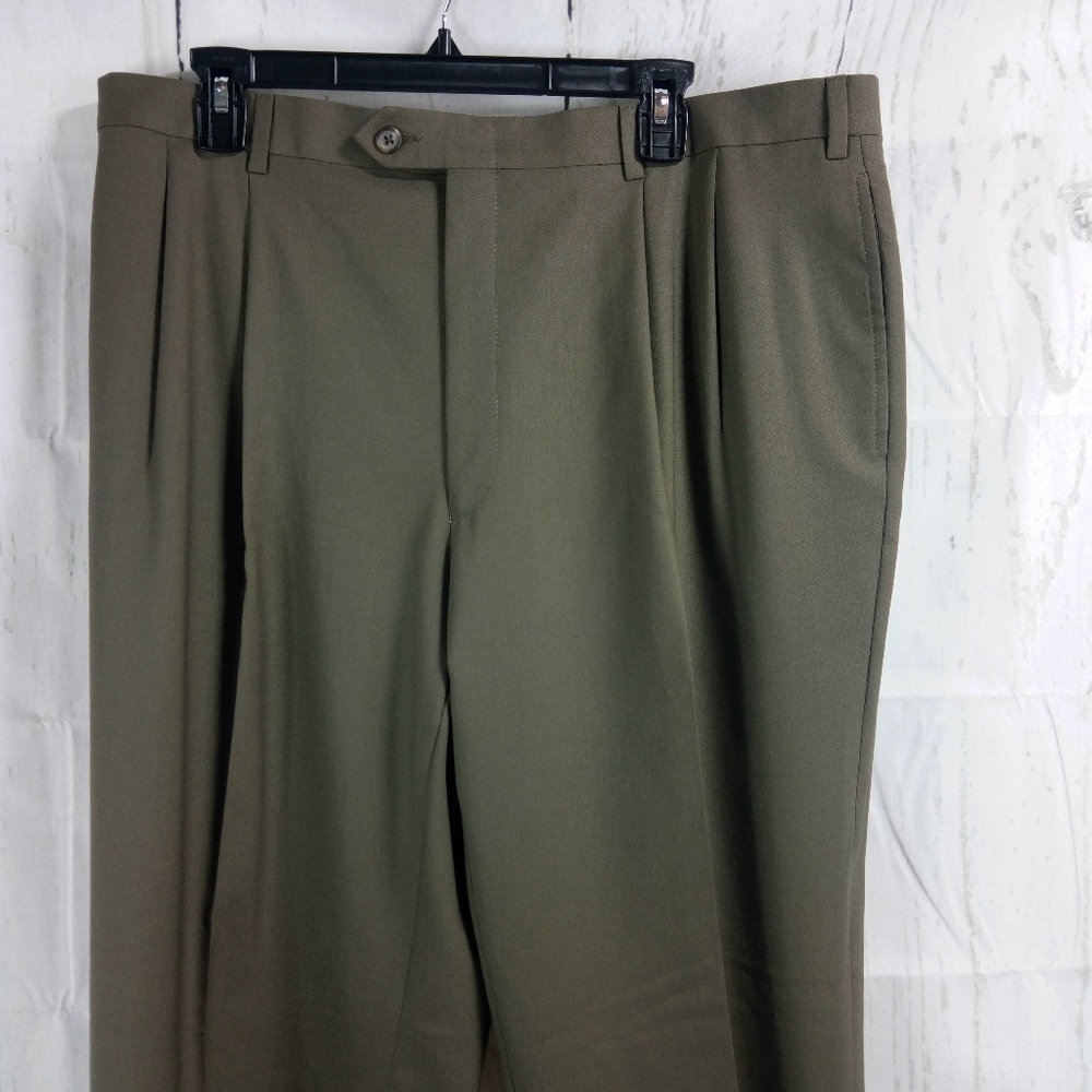 Ralph Lauren Total Comfort Brown Wool Pants 37W
